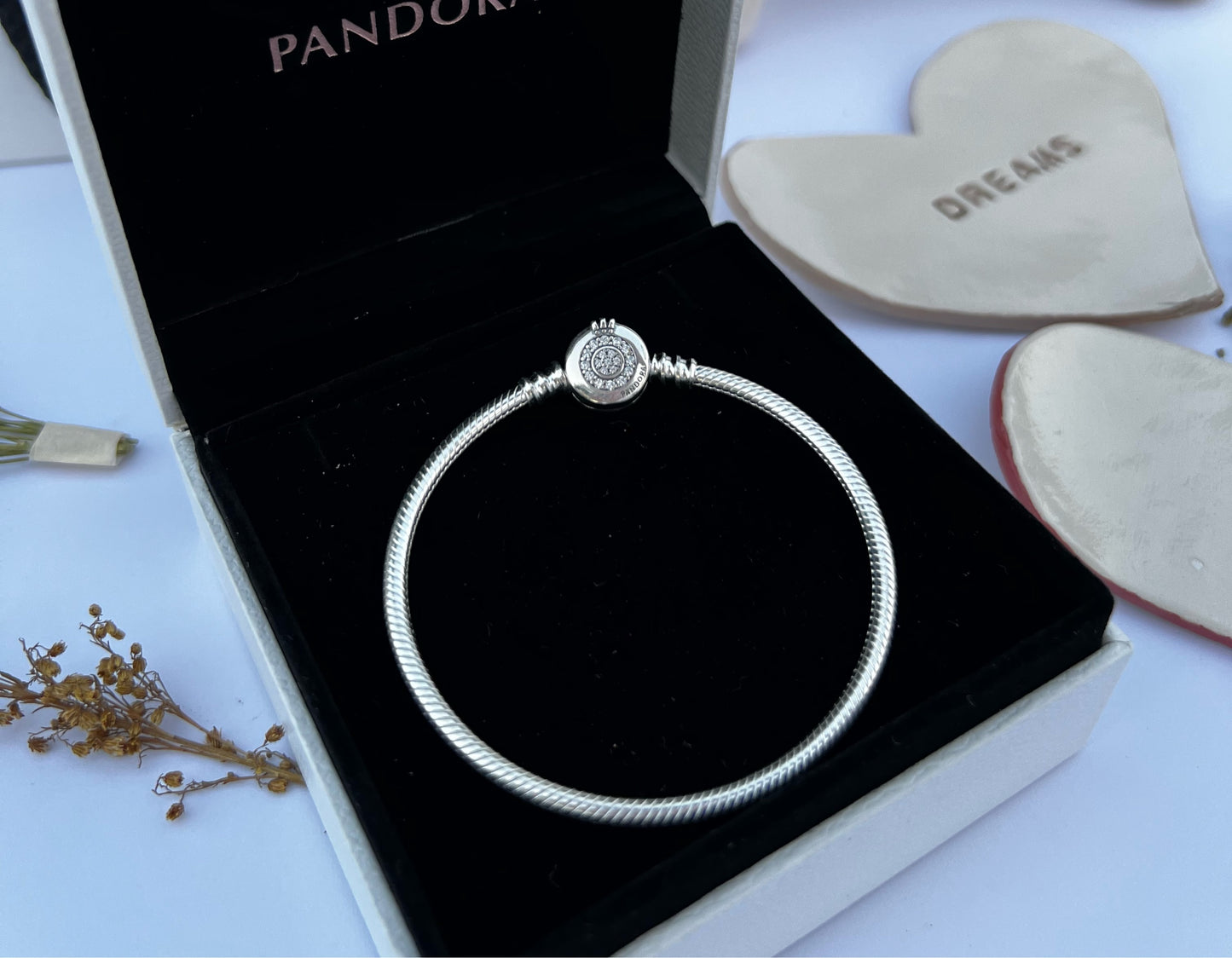 Brazalete Corona Brillante Plateada