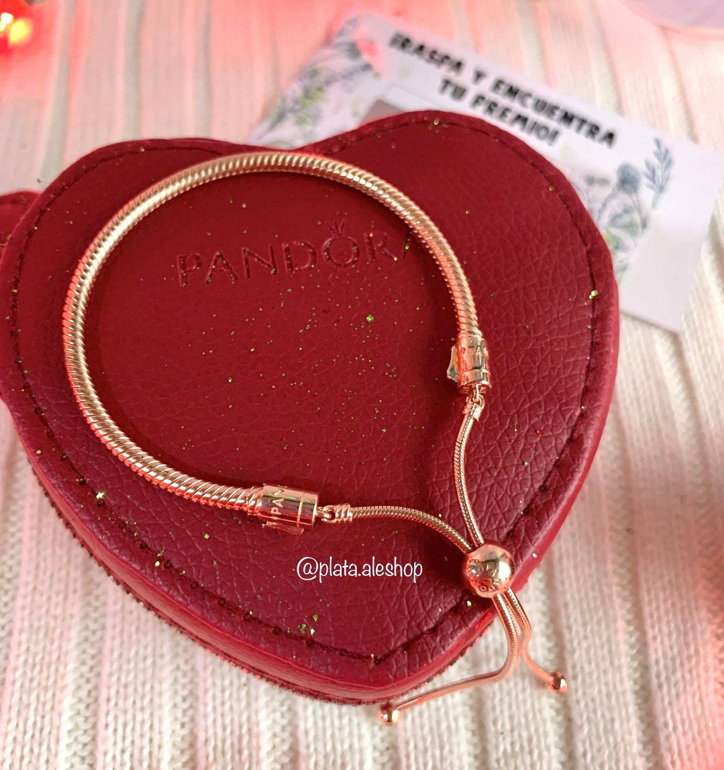 Brazalete Cierre Ajustable Rose Gold