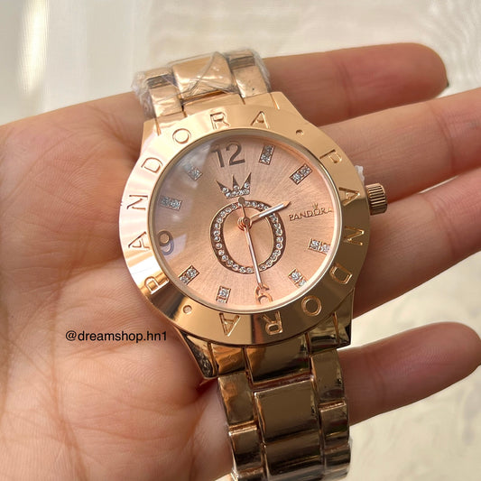 Reloj Corona Brillante Rose Gold