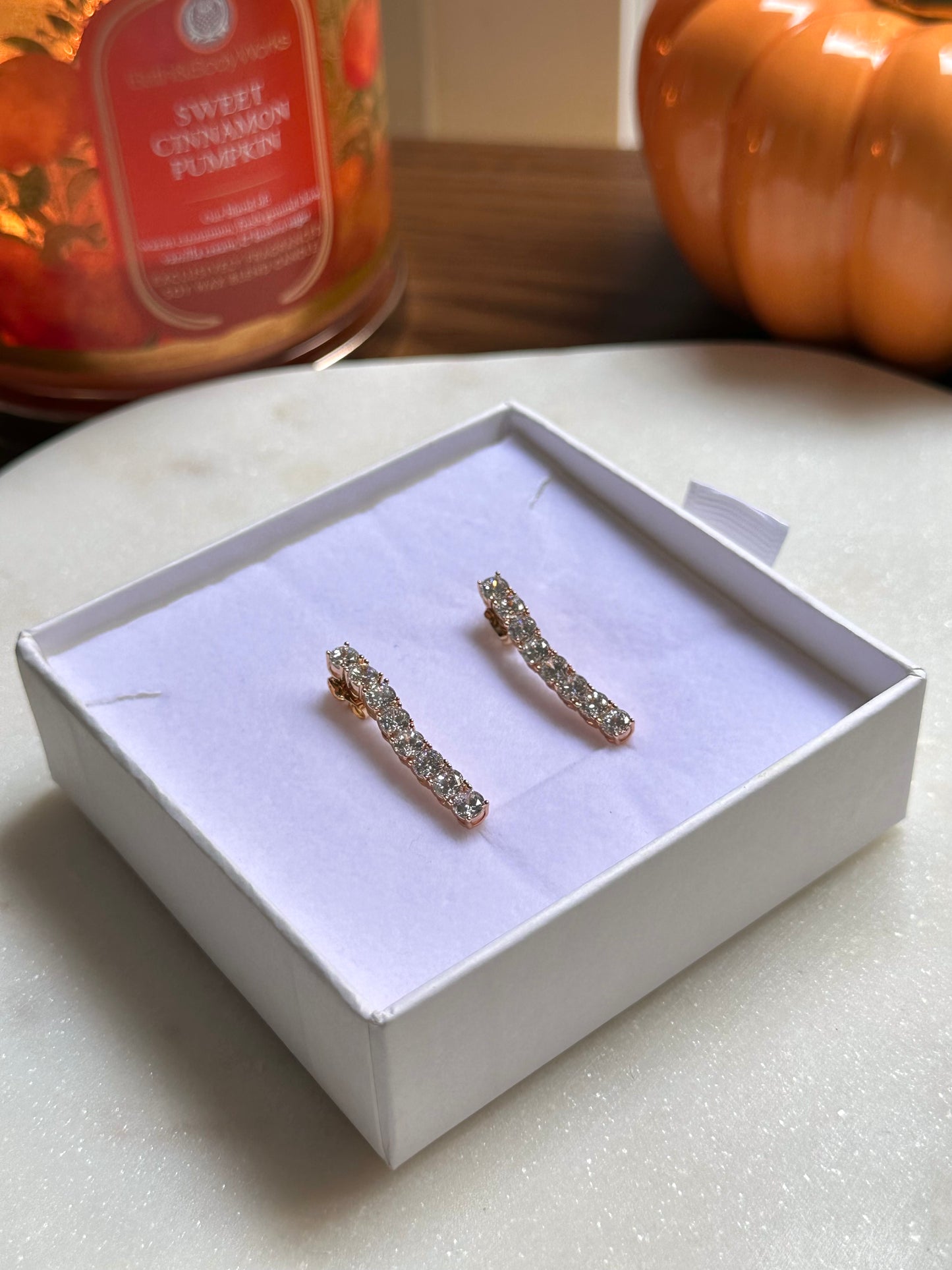 Aretes Tennis Rose Gold