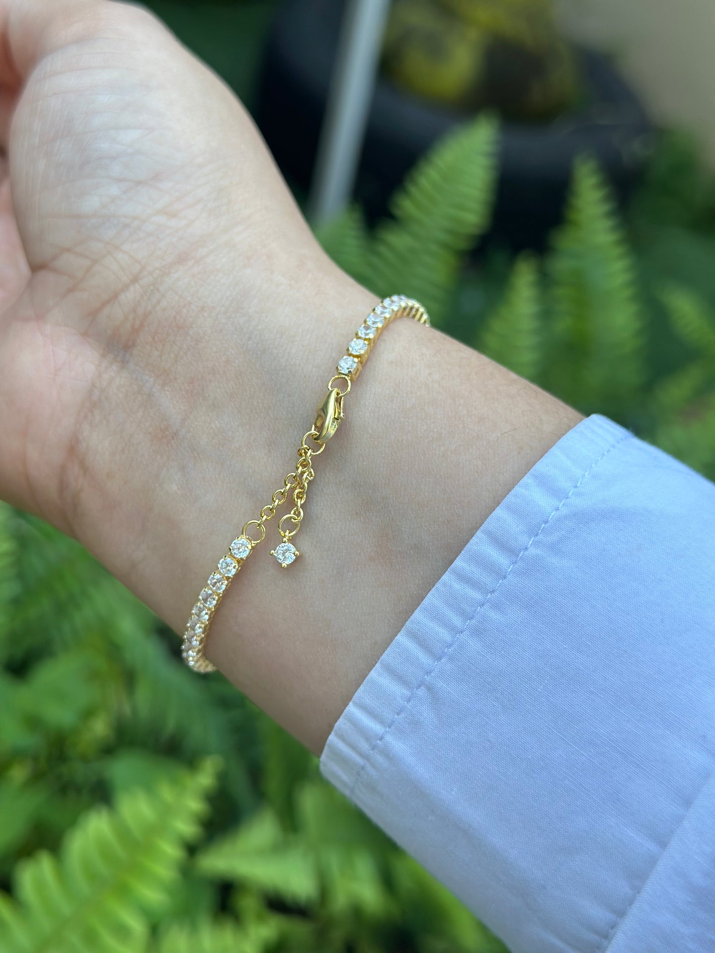 Brazalete Halo Tenis Gold