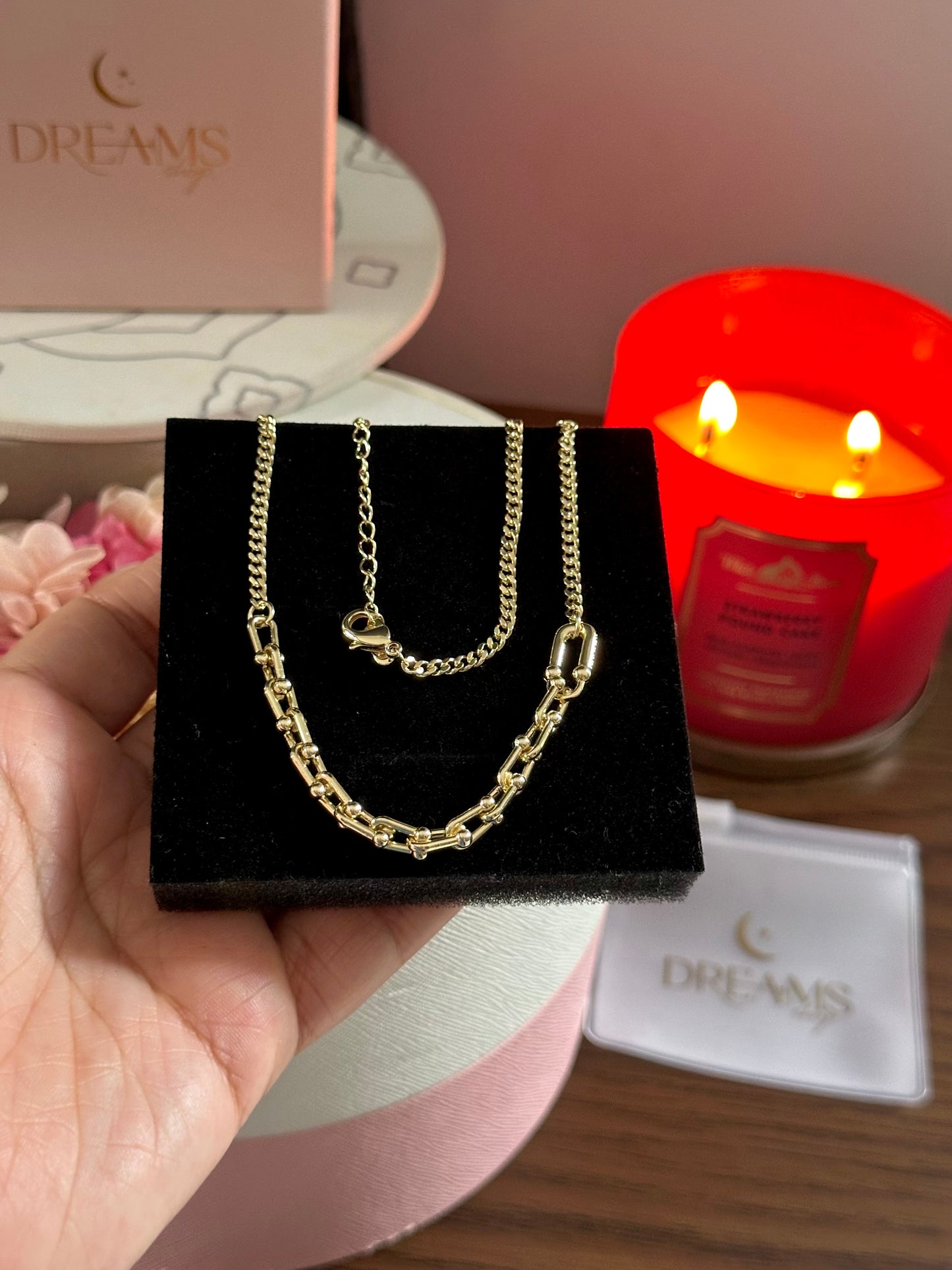 Collar Eslabones Gold
