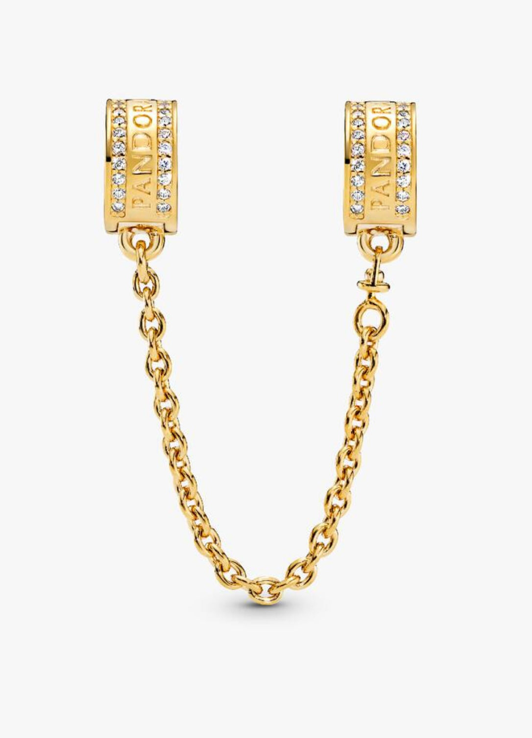 Cadena de Seguridad Logo y Clip - Gold