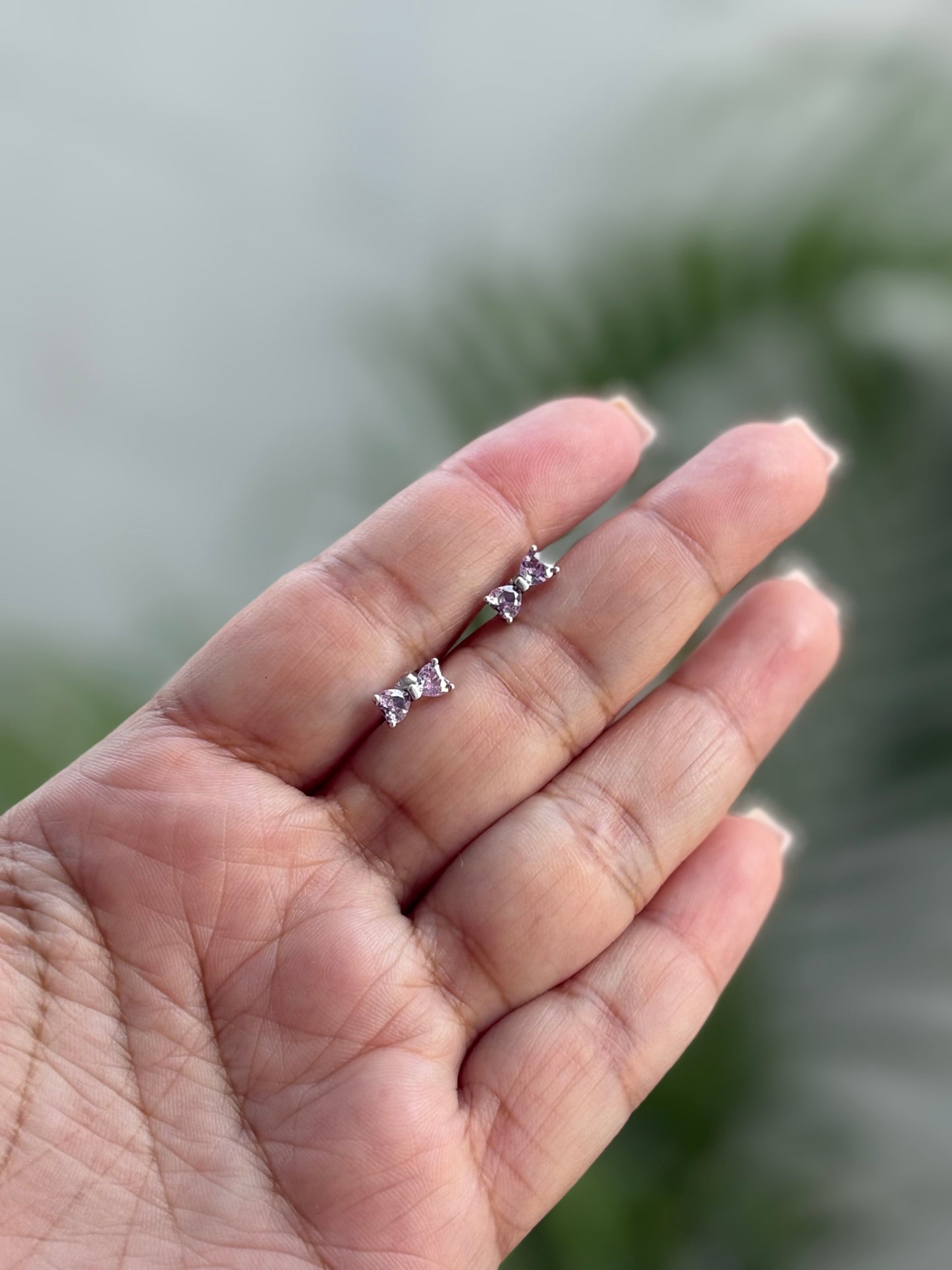 Aretes Lazo Rosa