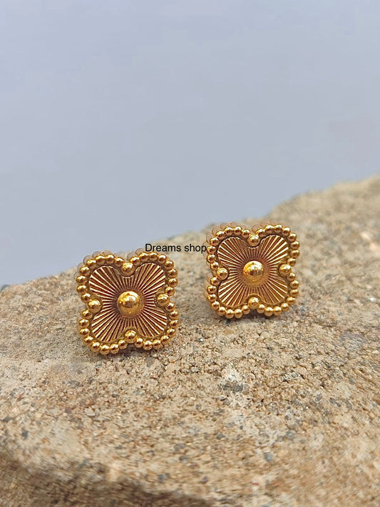 Aretes Trébol Van Cleef Vintage - Gold