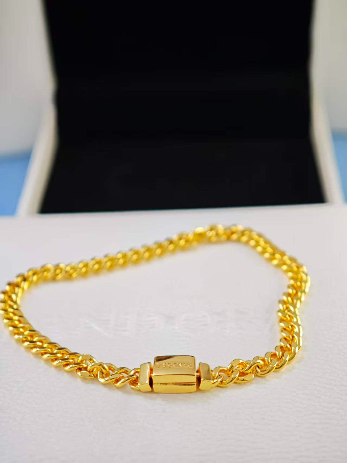 Brazalete Cubano - Gold