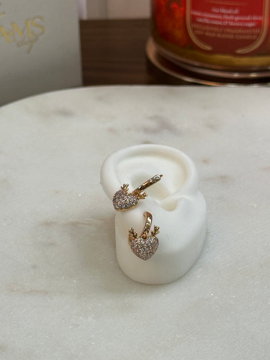 Rose Heart - Aretes