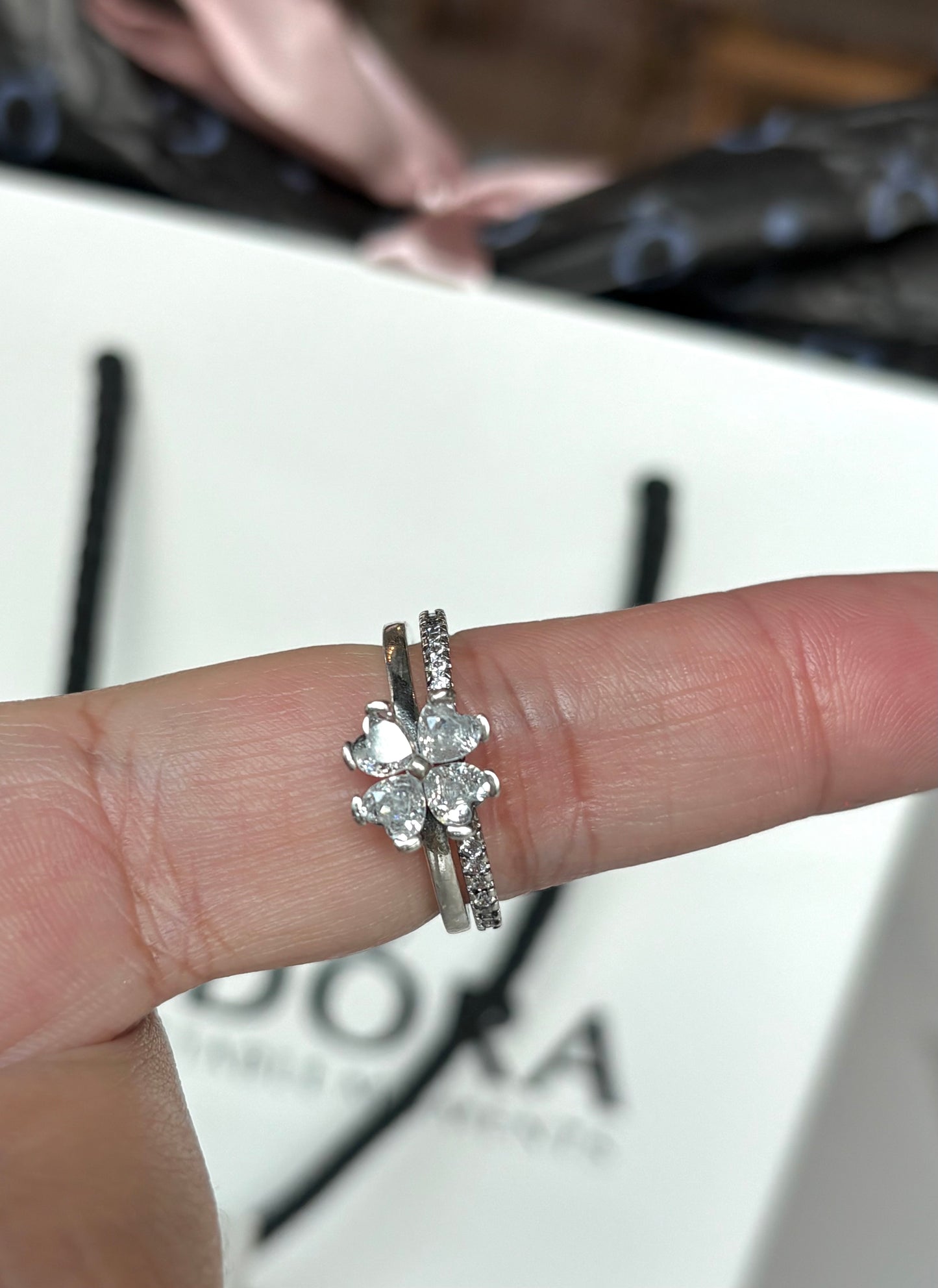 Anillo Divisible Trébol - Brillante