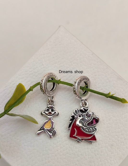 Charm Timon y Pumba - Colgante Doble de Disney