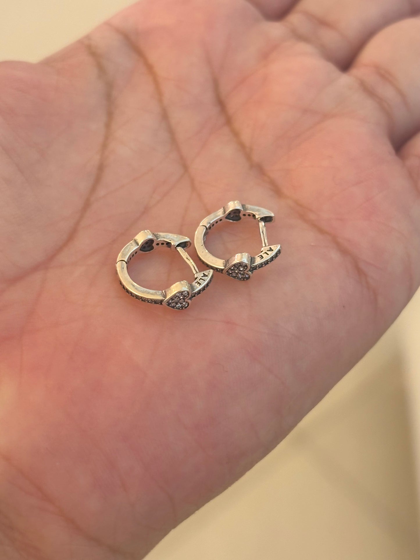 Hoops Corazones Silver