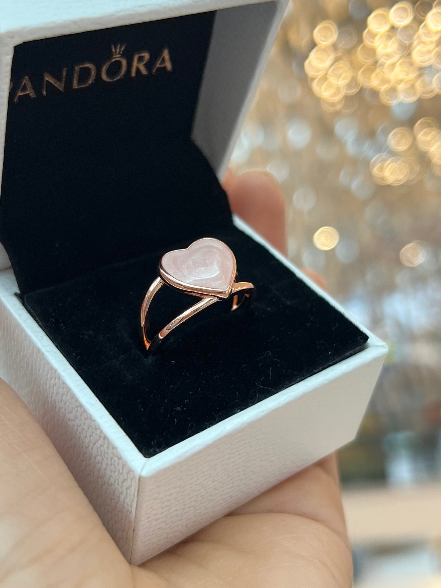 Anillo Corazón Rosa