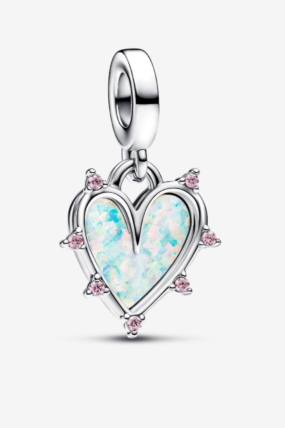 Charm Doble Amistad Corazón Opaslecente