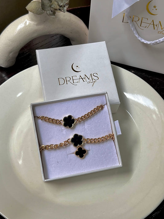 Set Black & Gold - Chunky Van Cleef