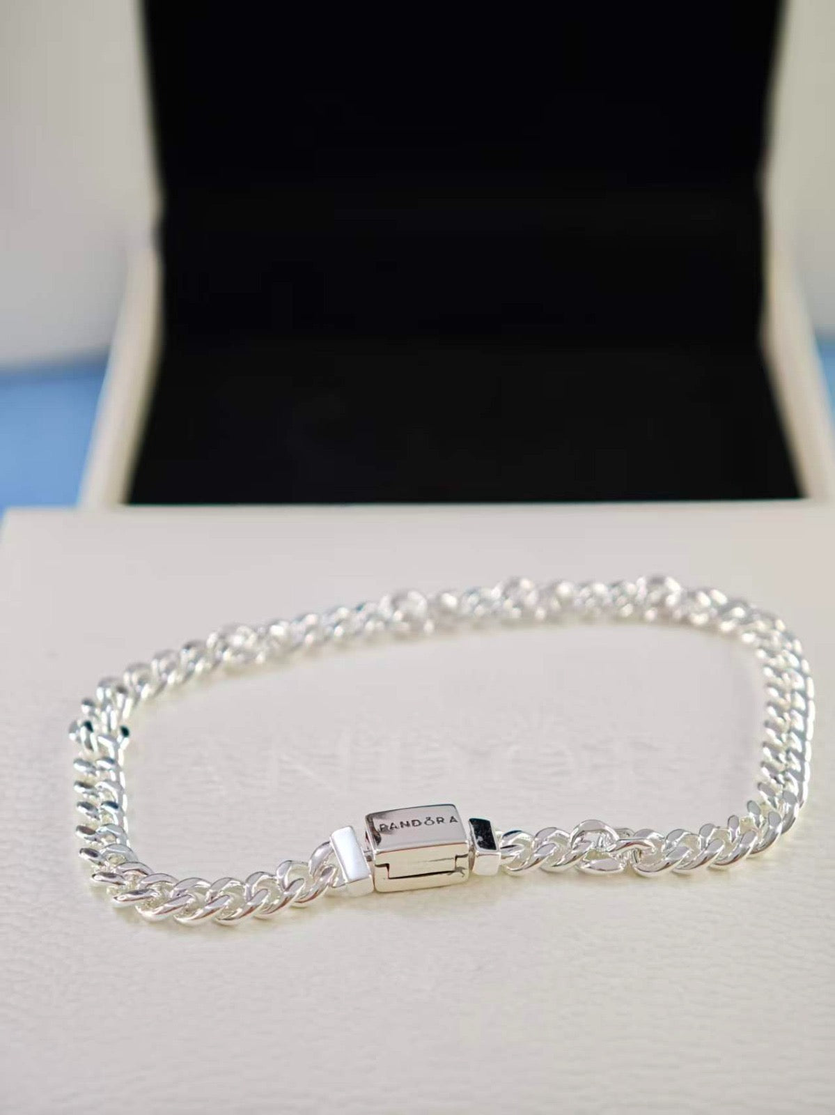 Brazalete Cubano - Silver