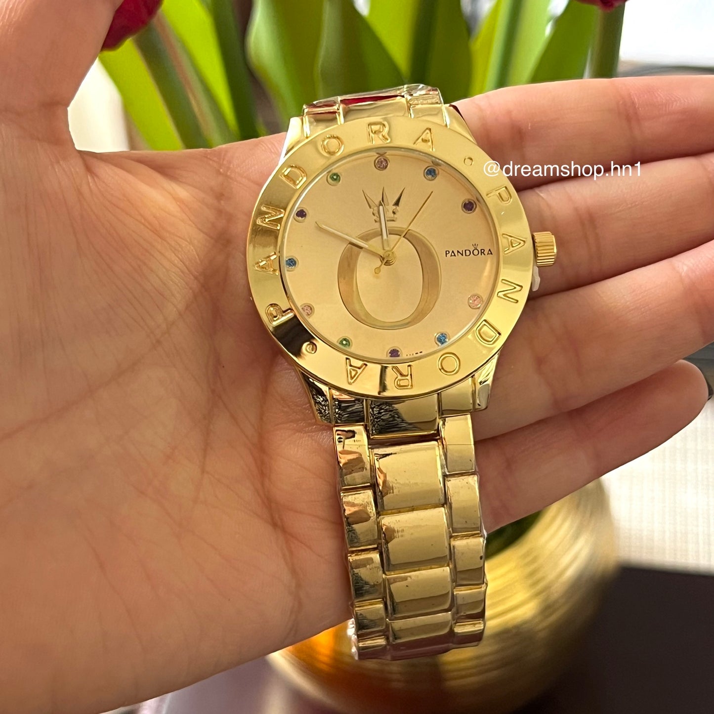 Reloj Logo Corona Gold