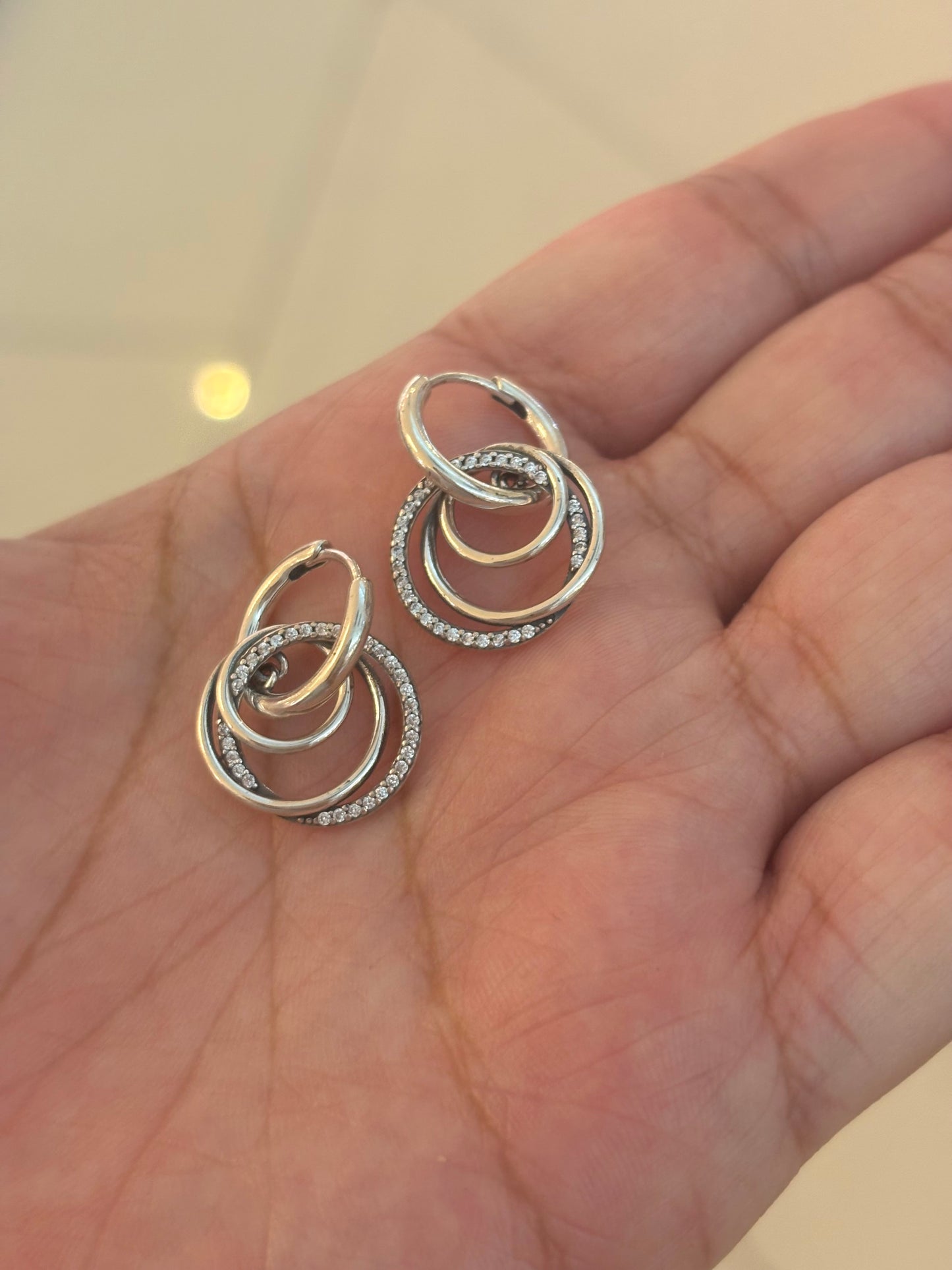 Aretes Colgante Círculos