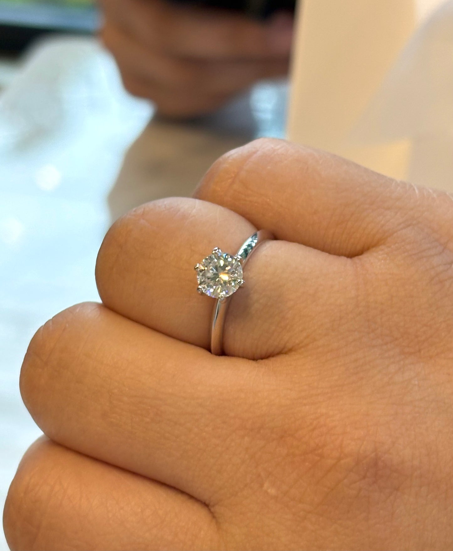 Anillo Amor - Moissanita