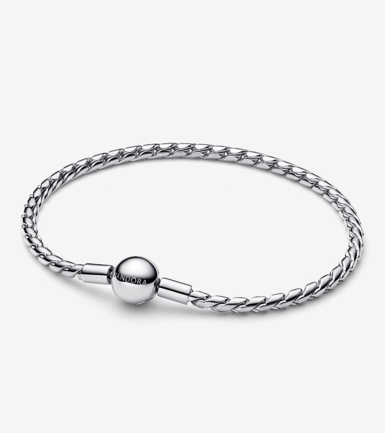 Brazalete Cadena Trenzada Broche Redondo