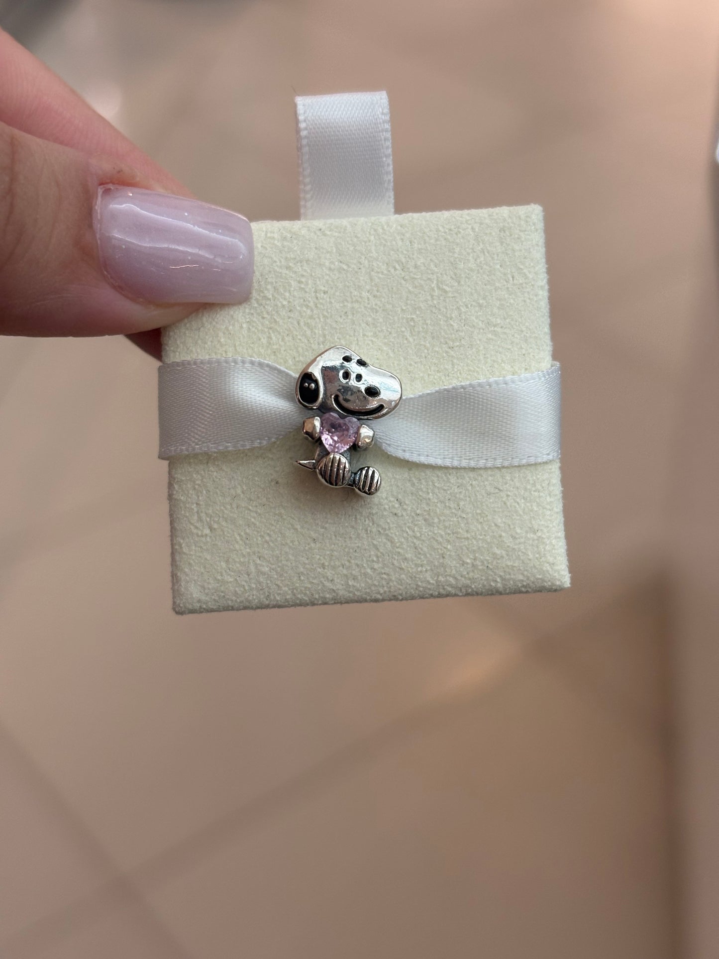 Corazón Rosa - Snoopy