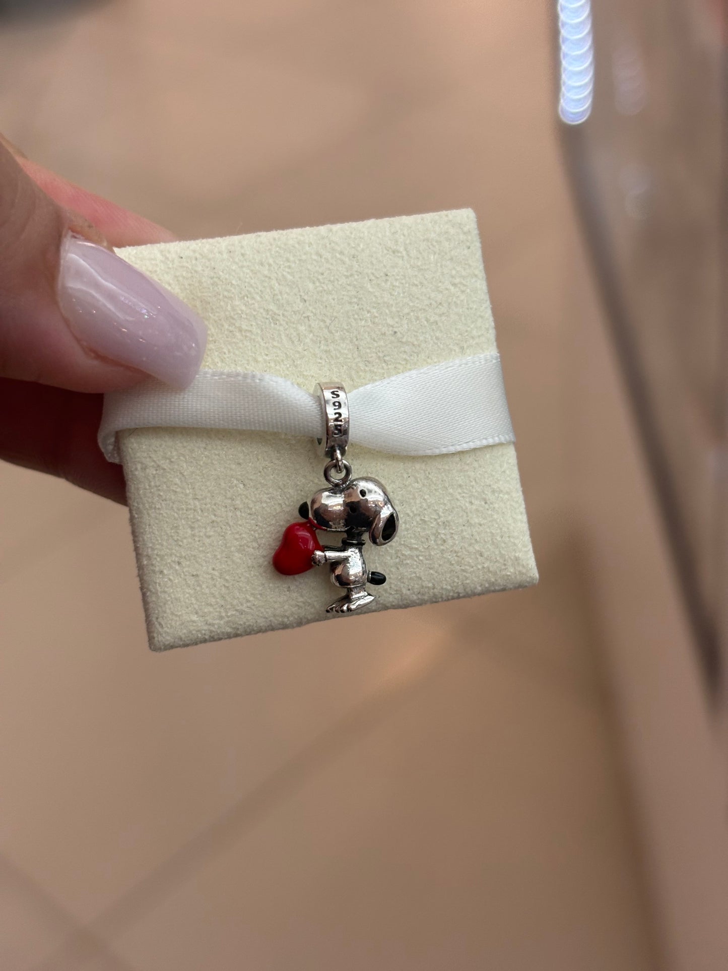 Corazón Mini Rojo - Snoopy