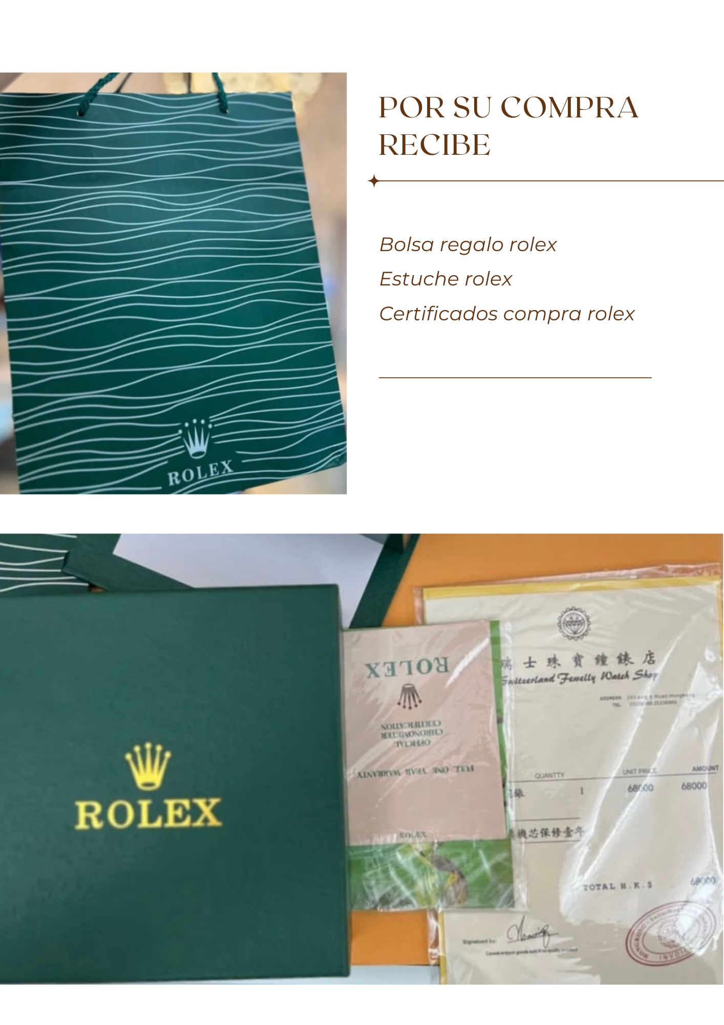 Rolex Oro Blanco & Rosa detalles en Fucsia