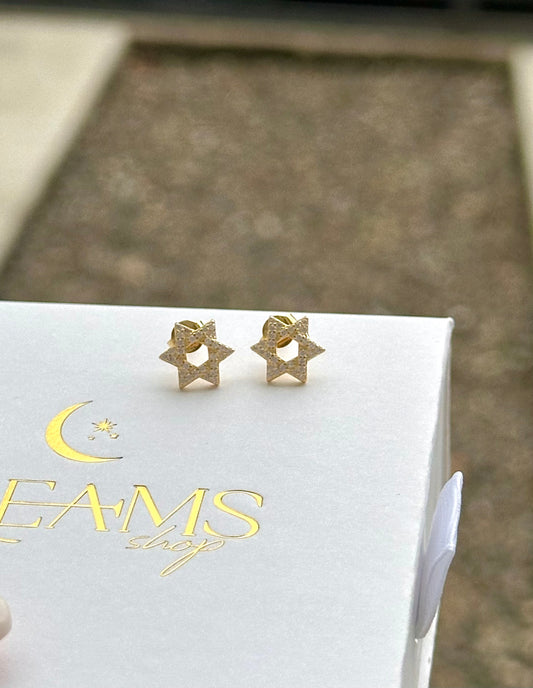 Aretes Estrella de David