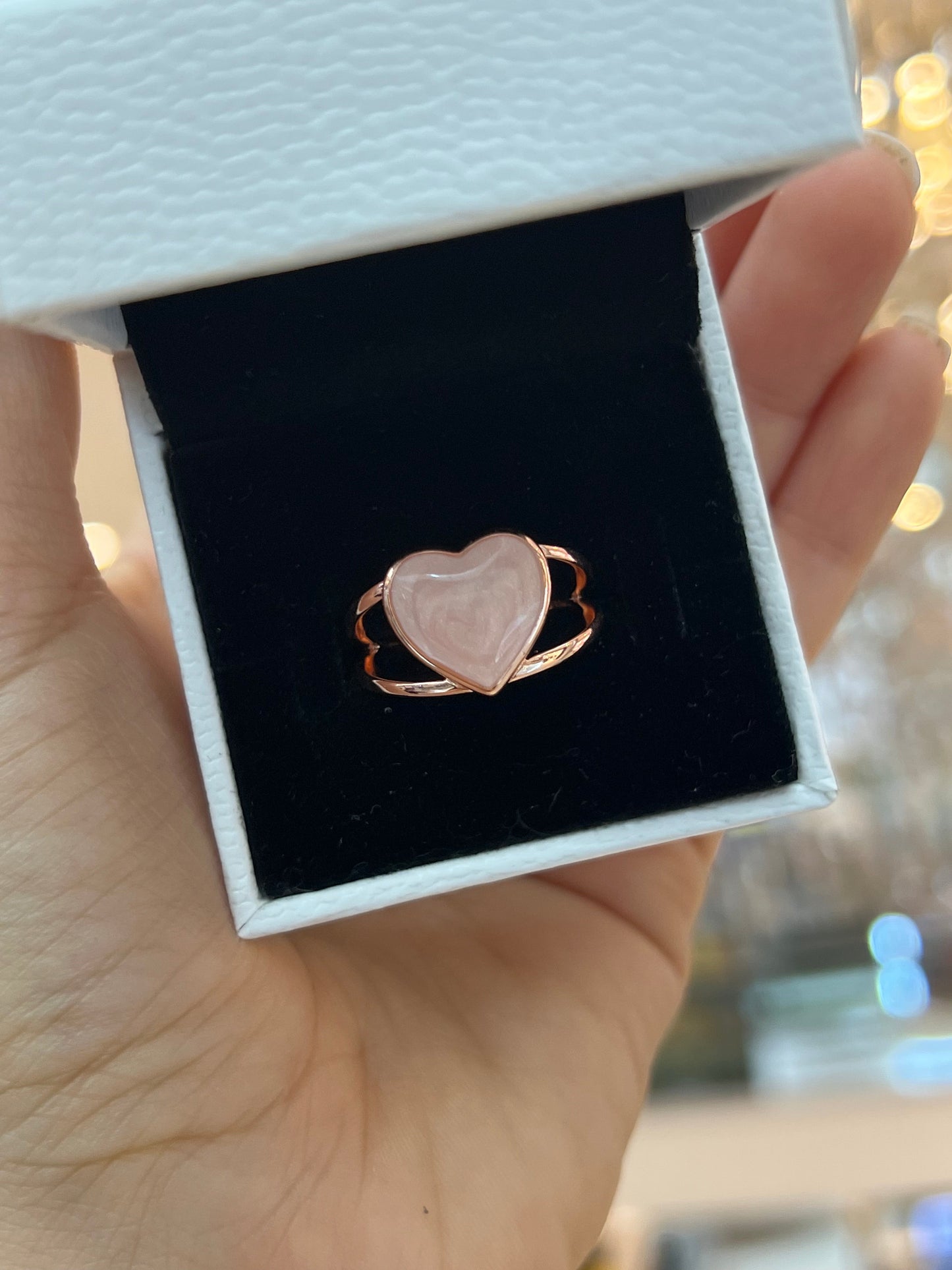 Anillo Corazón Rosa