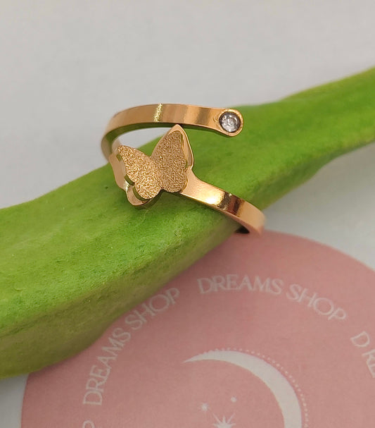 Anillo Mariposa - Ajustable Gold