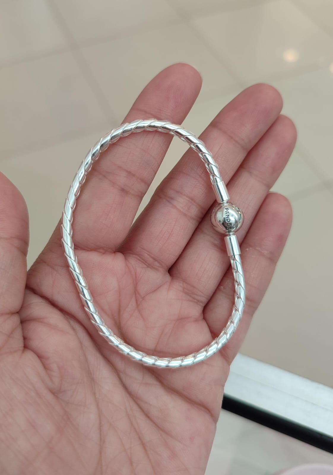 Brazalete Cadena Trenzada Broche Redondo