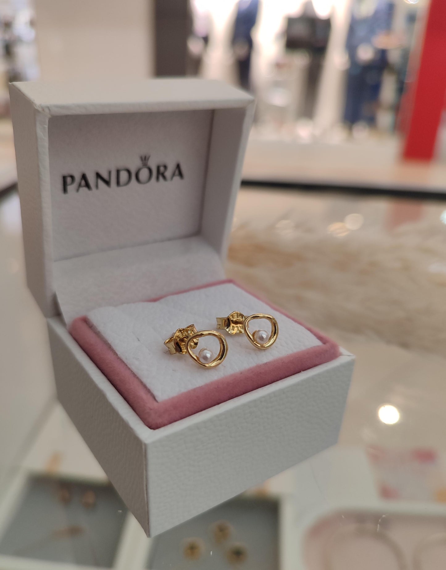 Aretes Perla Vintage Irregular - Gold