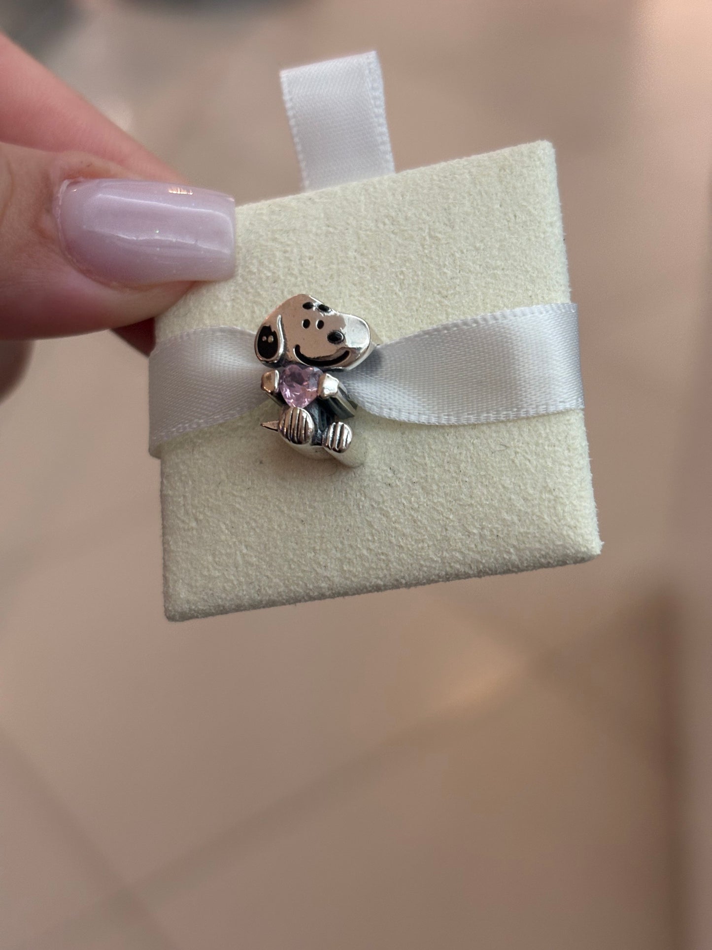 Corazón Rosa - Snoopy