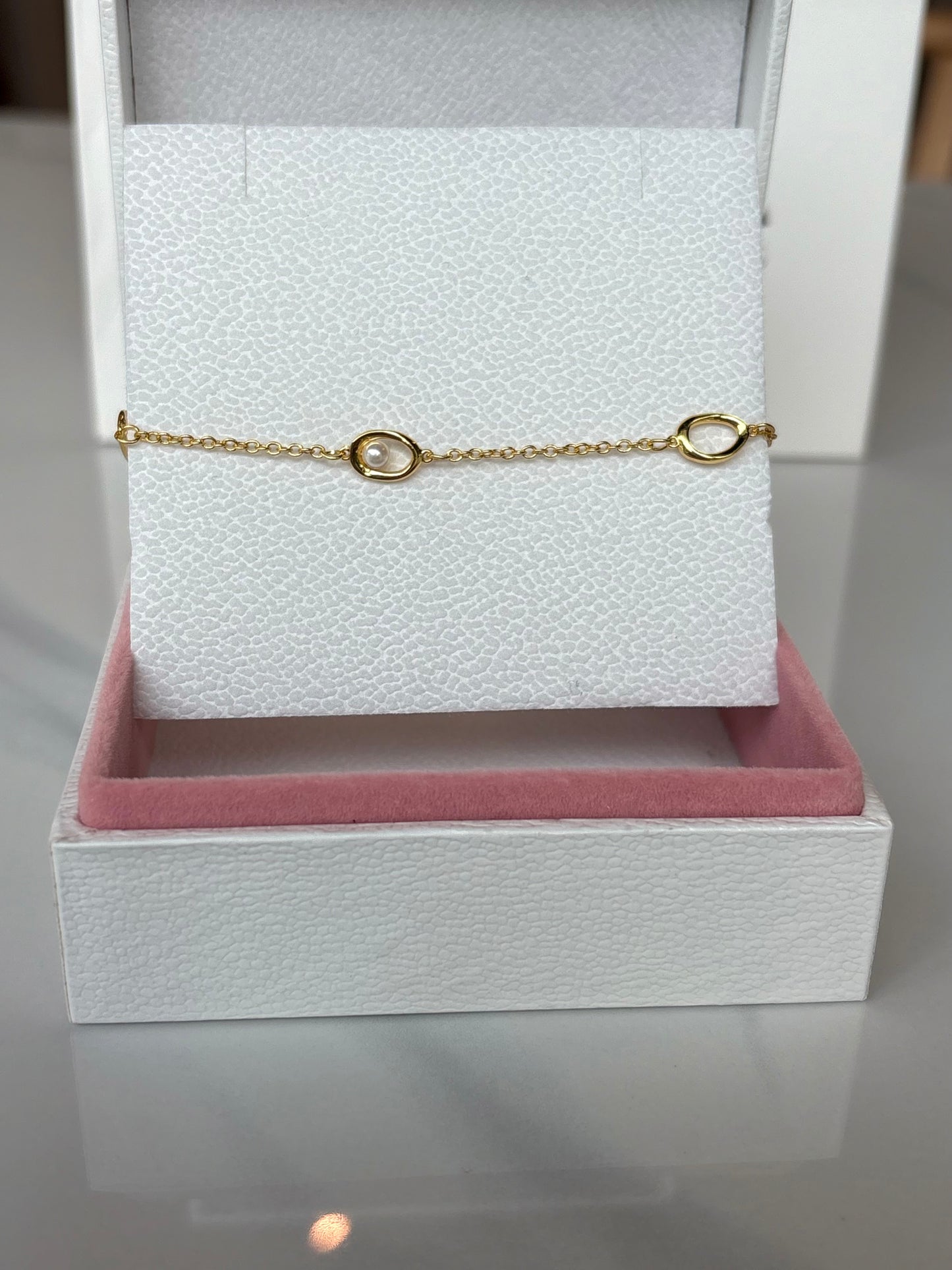 Brazalete Oval - Perla de Agua Dulce