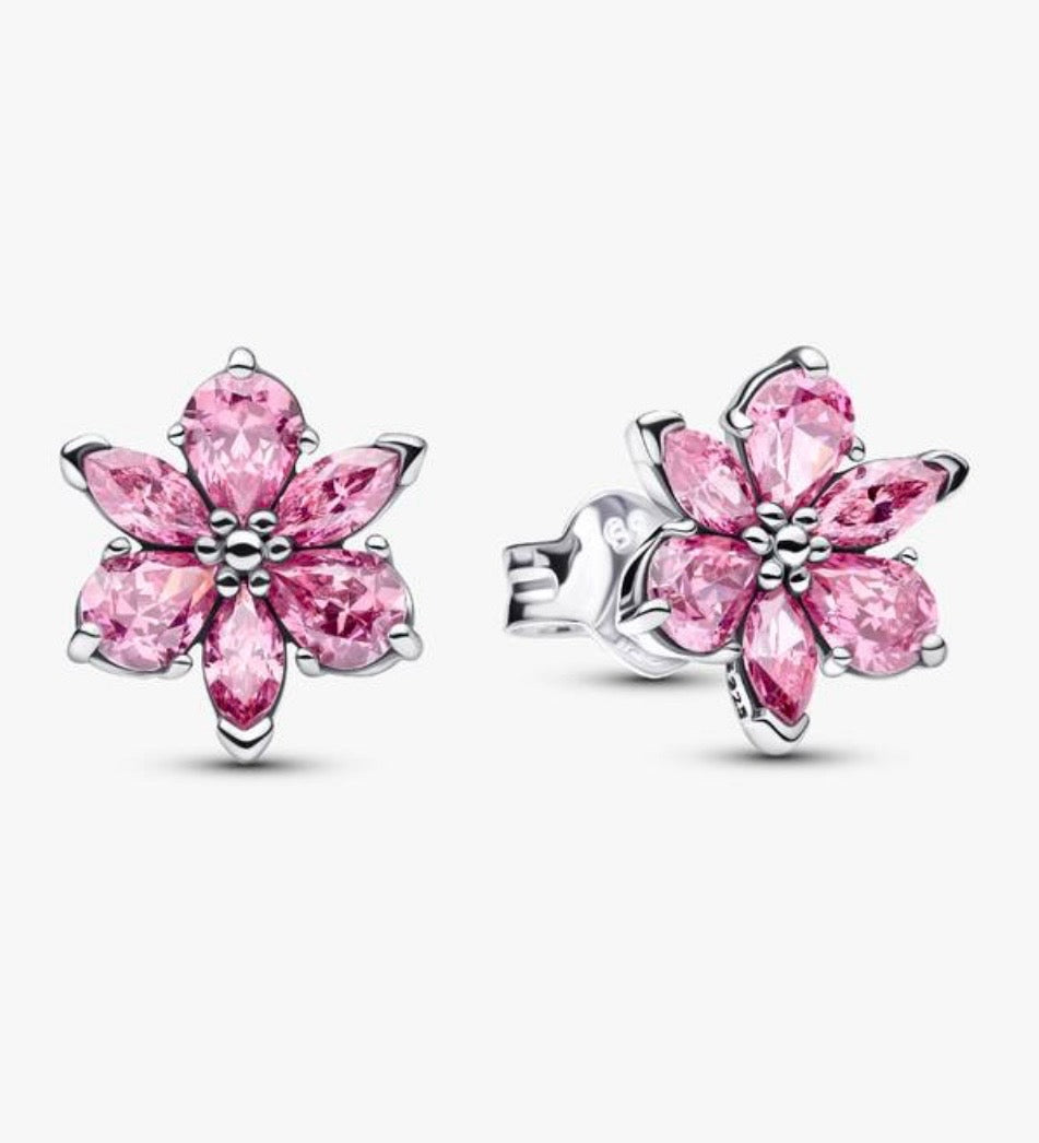 Aretes Flor Rosa - Herbario