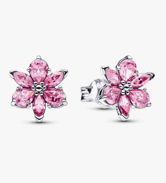 Aretes Flor Rosa - Herbario