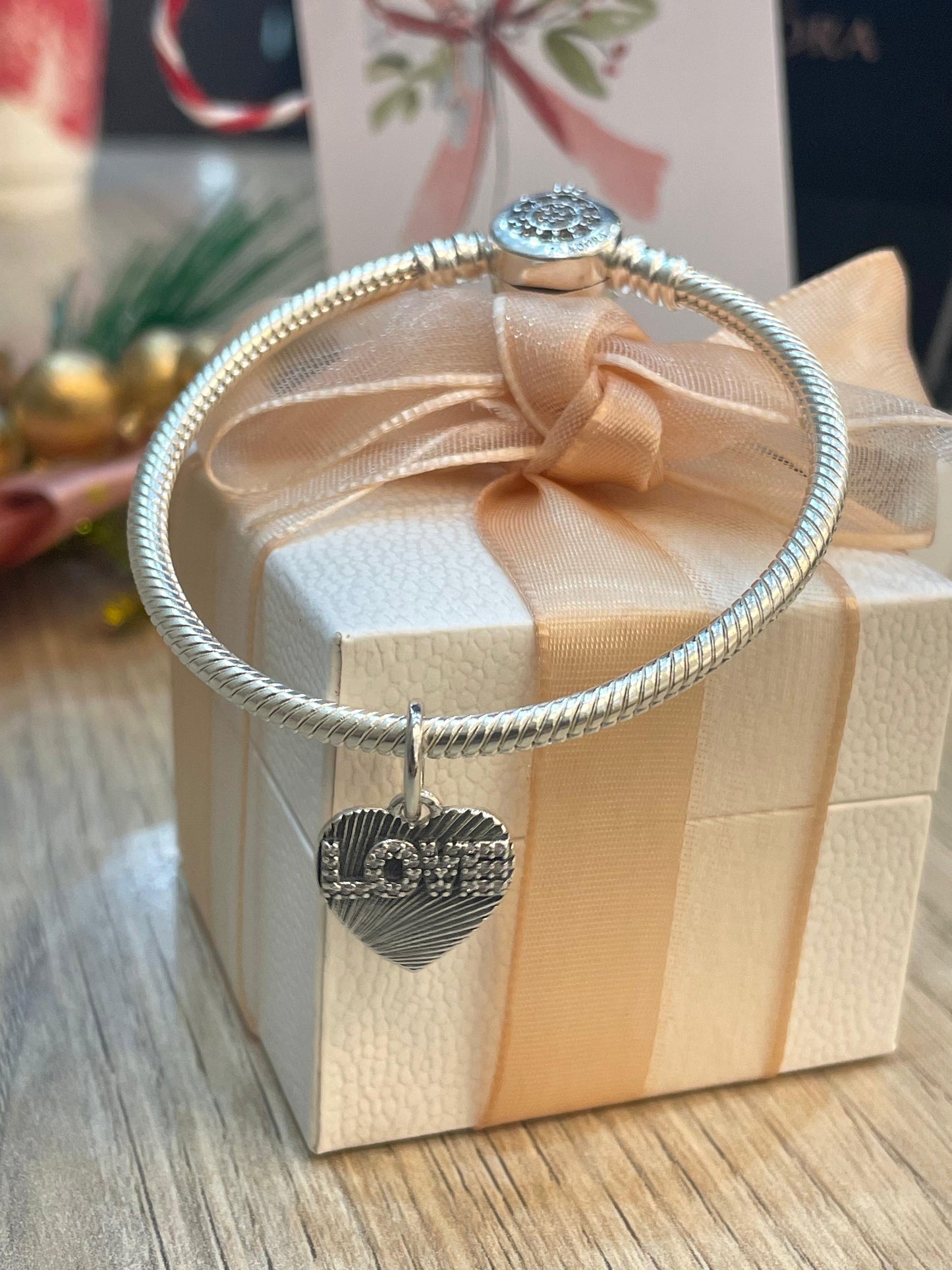 Charm Colgante Corazón de Amor - Silver