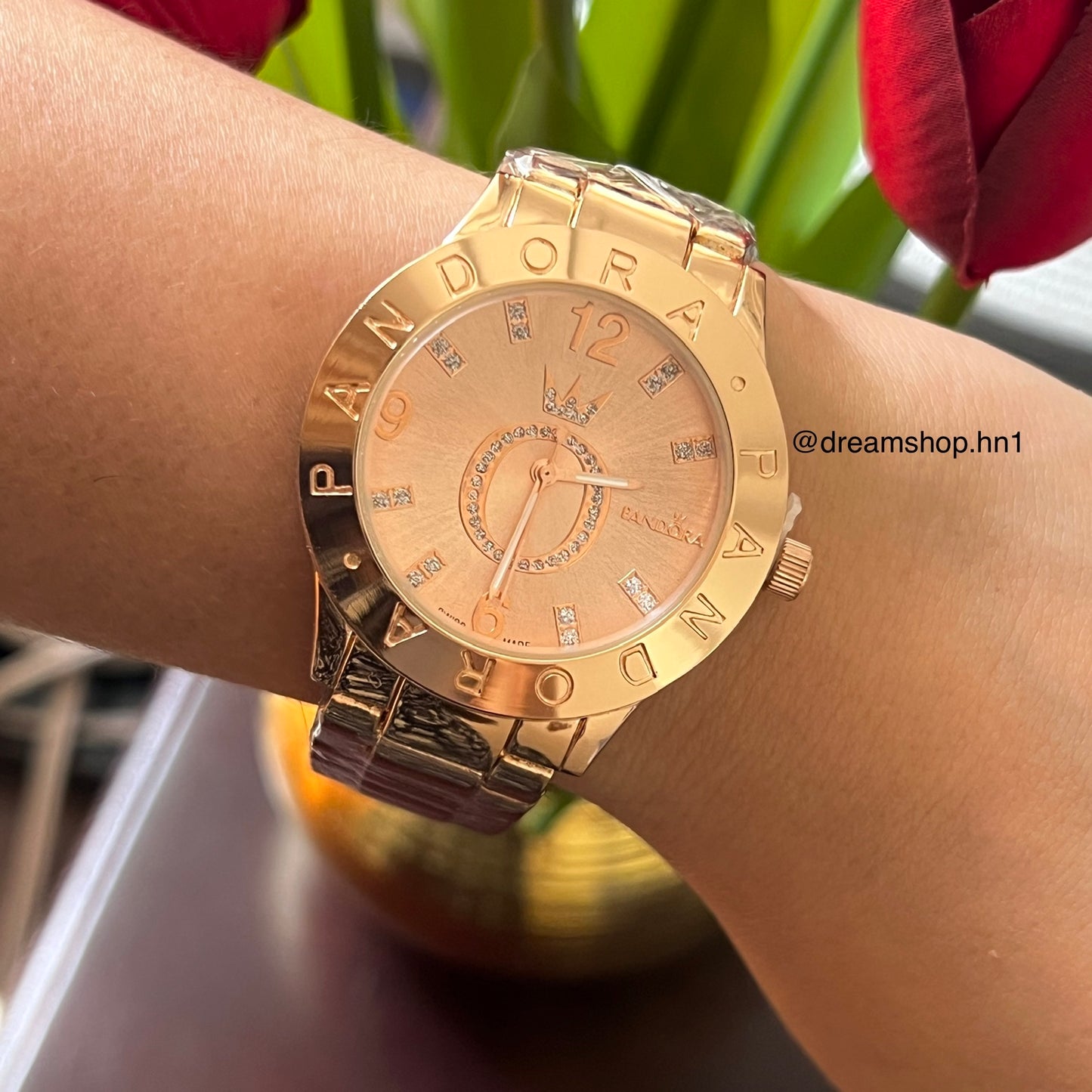 Reloj Corona Brillante Rose Gold