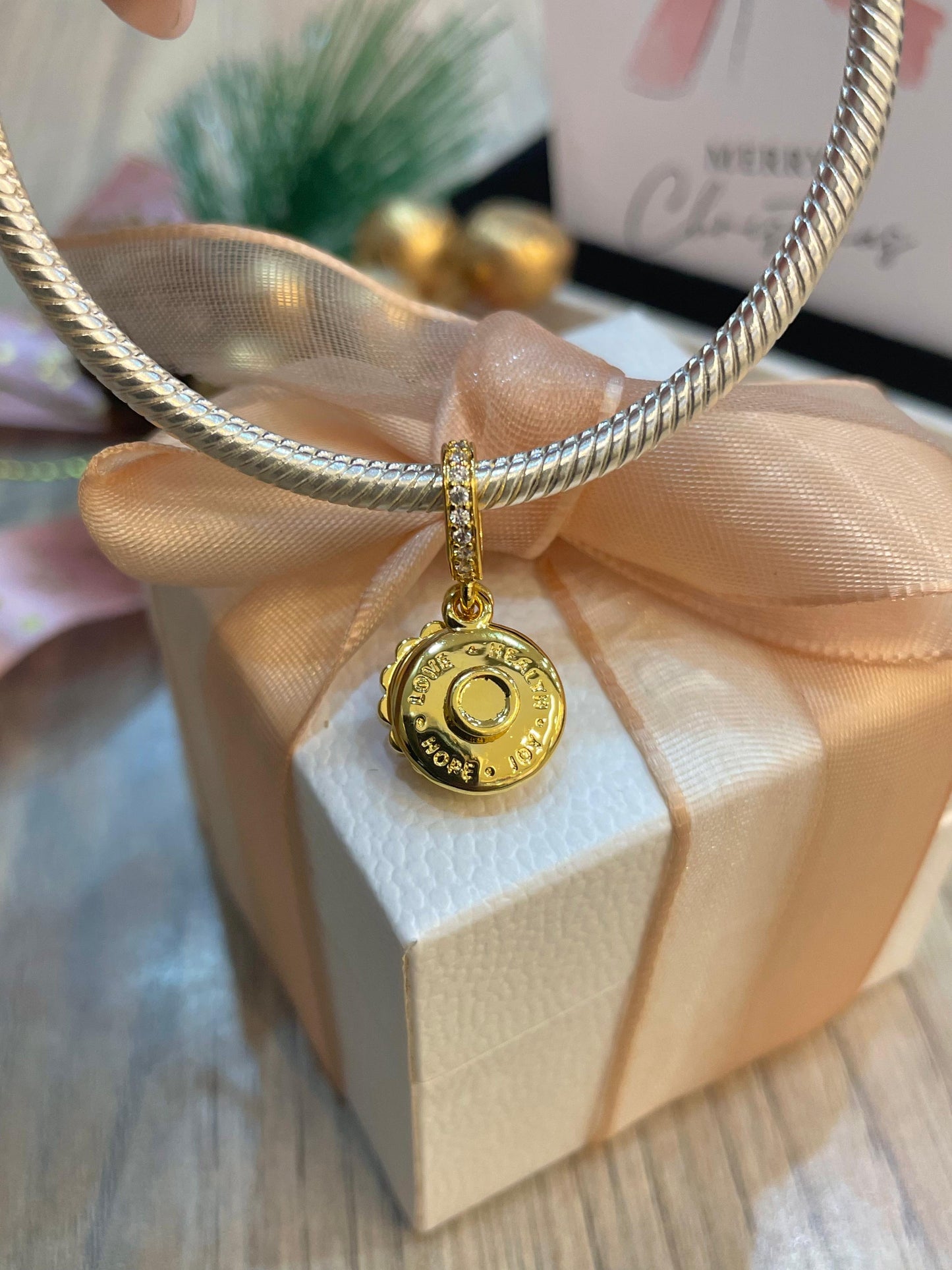 Charm Happy Birthday - Dorado