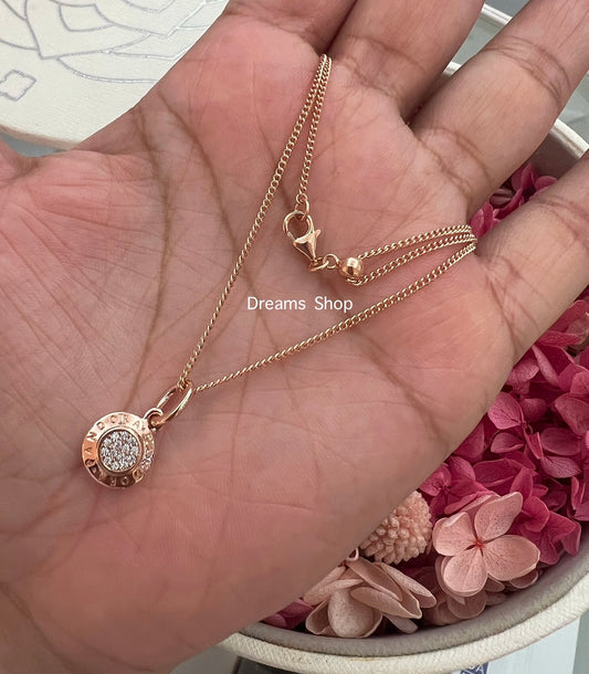 Collar Logo Signature Rose Gold