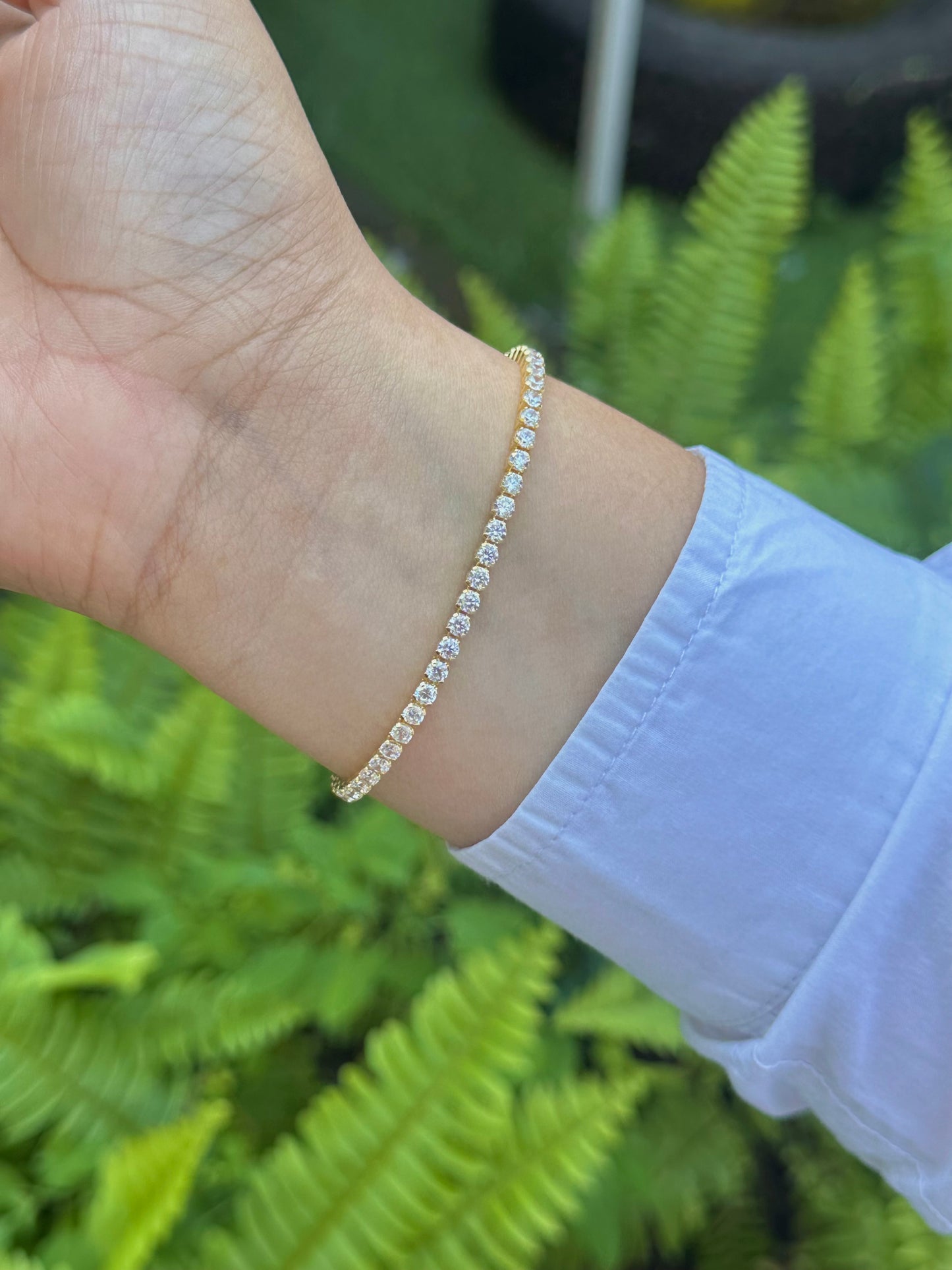 Brazalete Halo Tenis Gold