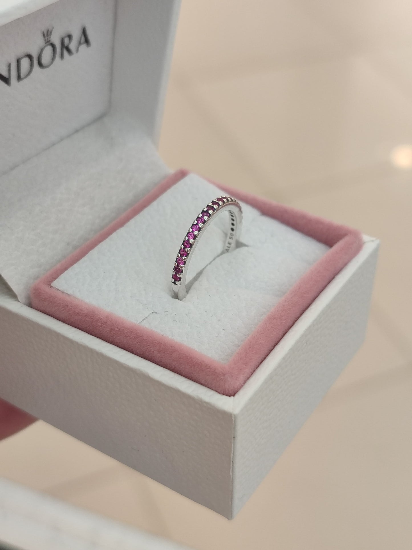 Anillo Churumbela Rosa - Silver