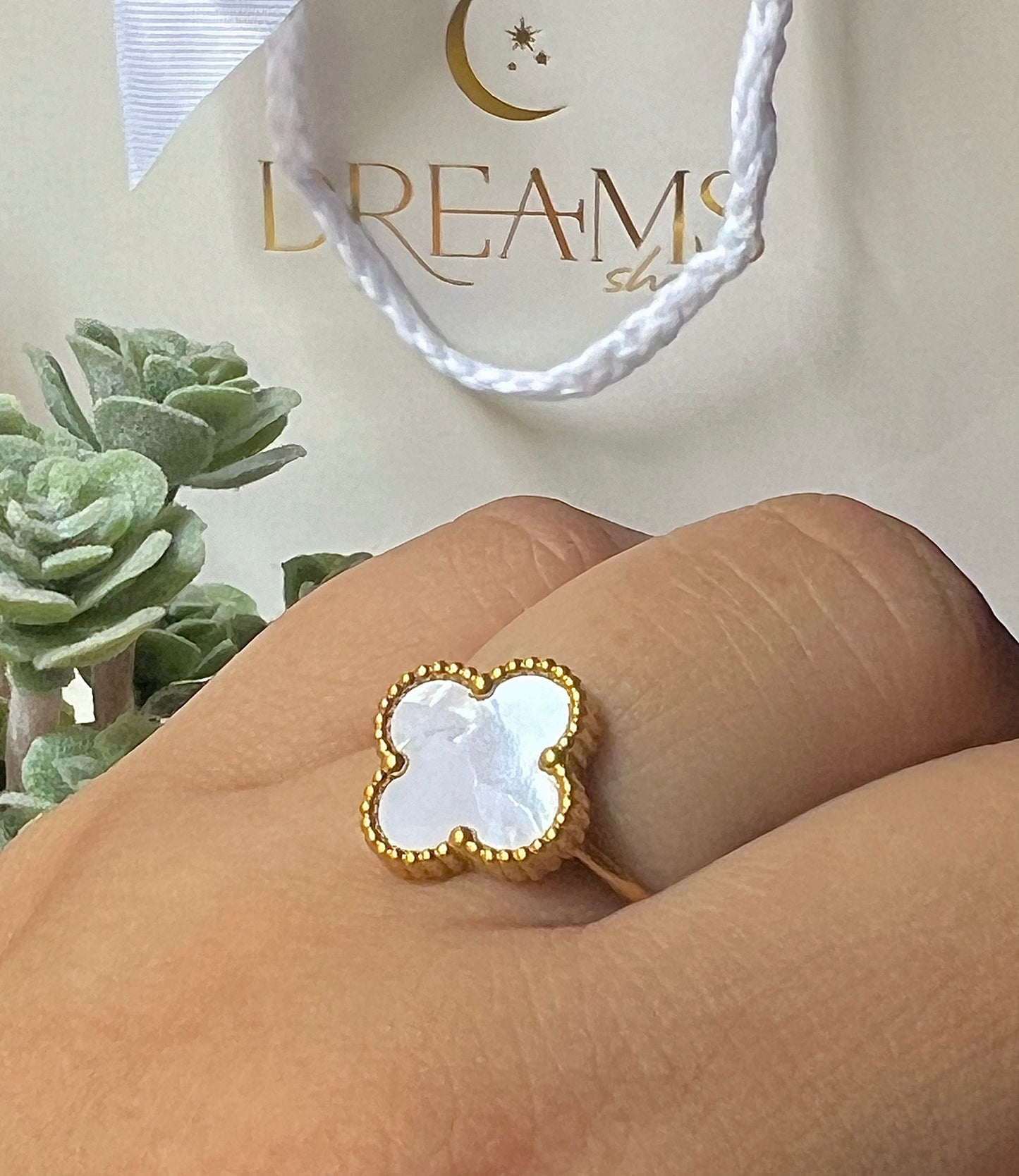 Anillo White & Gold - Van Cleef