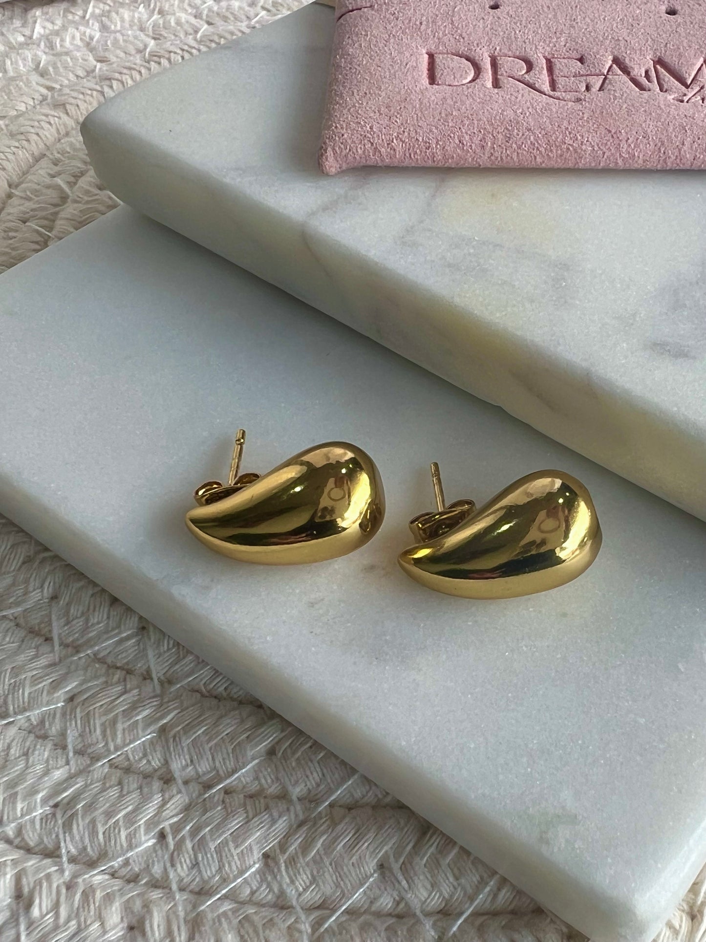 Aretes Gota Audaz Gold - Medianos