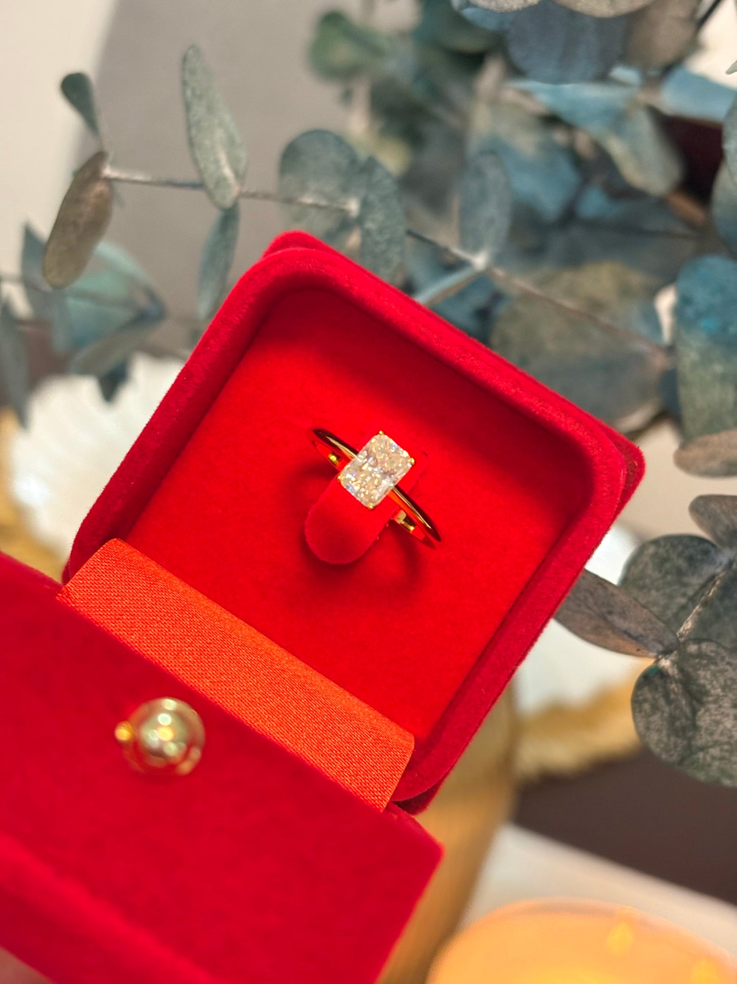Anillo Esmeralda - Moissanita