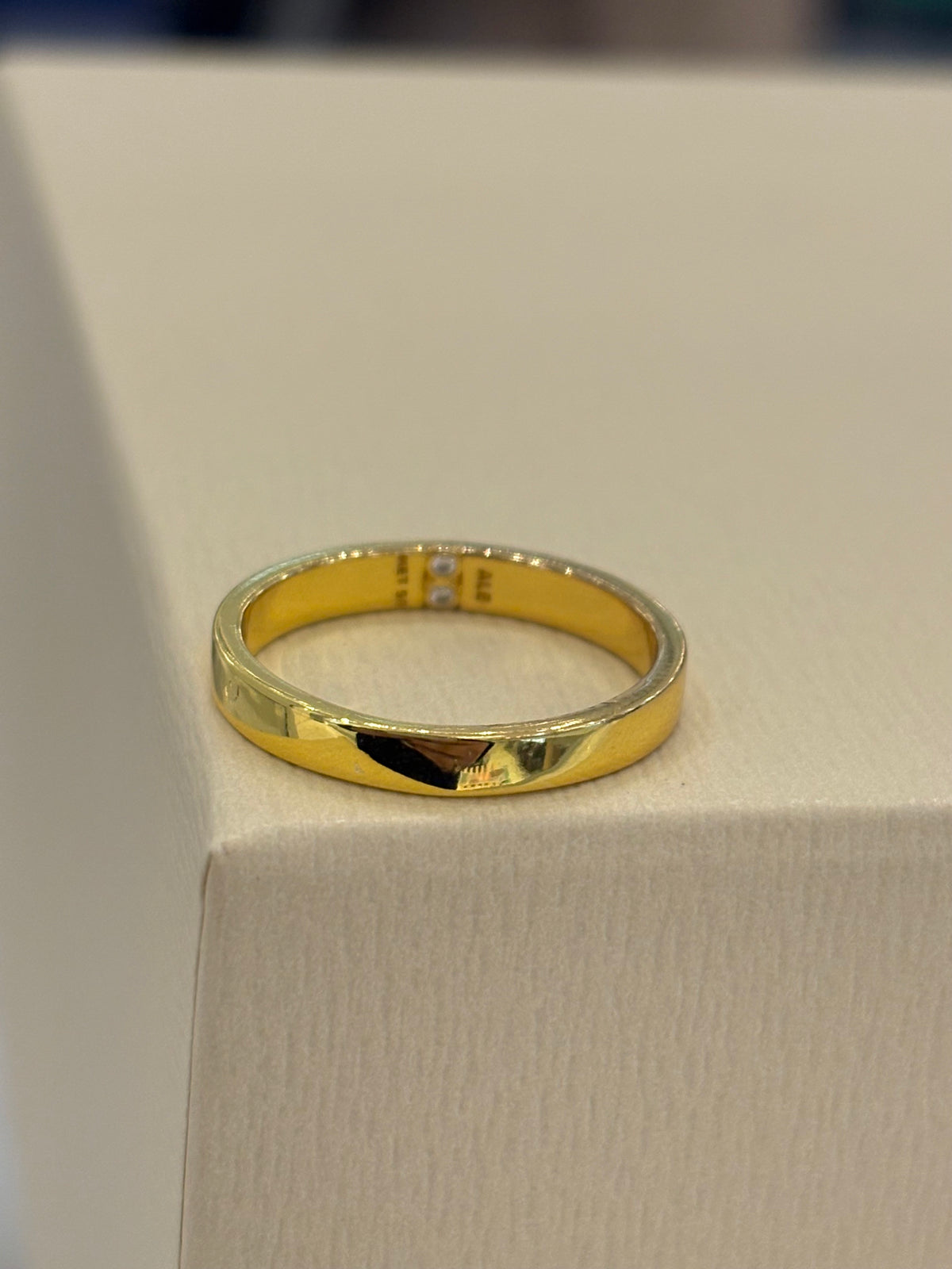 Anillo Banda Lisa Gold - Unisex
