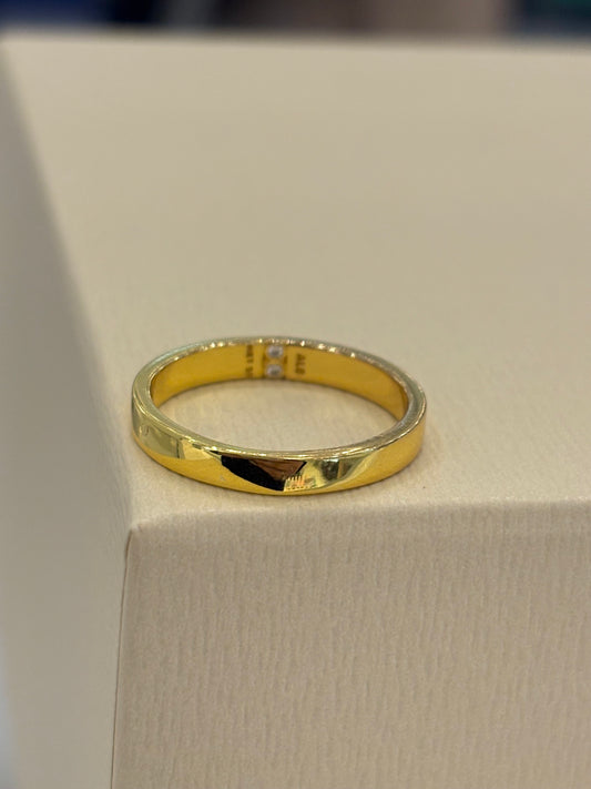 Anillo Banda Lisa Gold - Unisex
