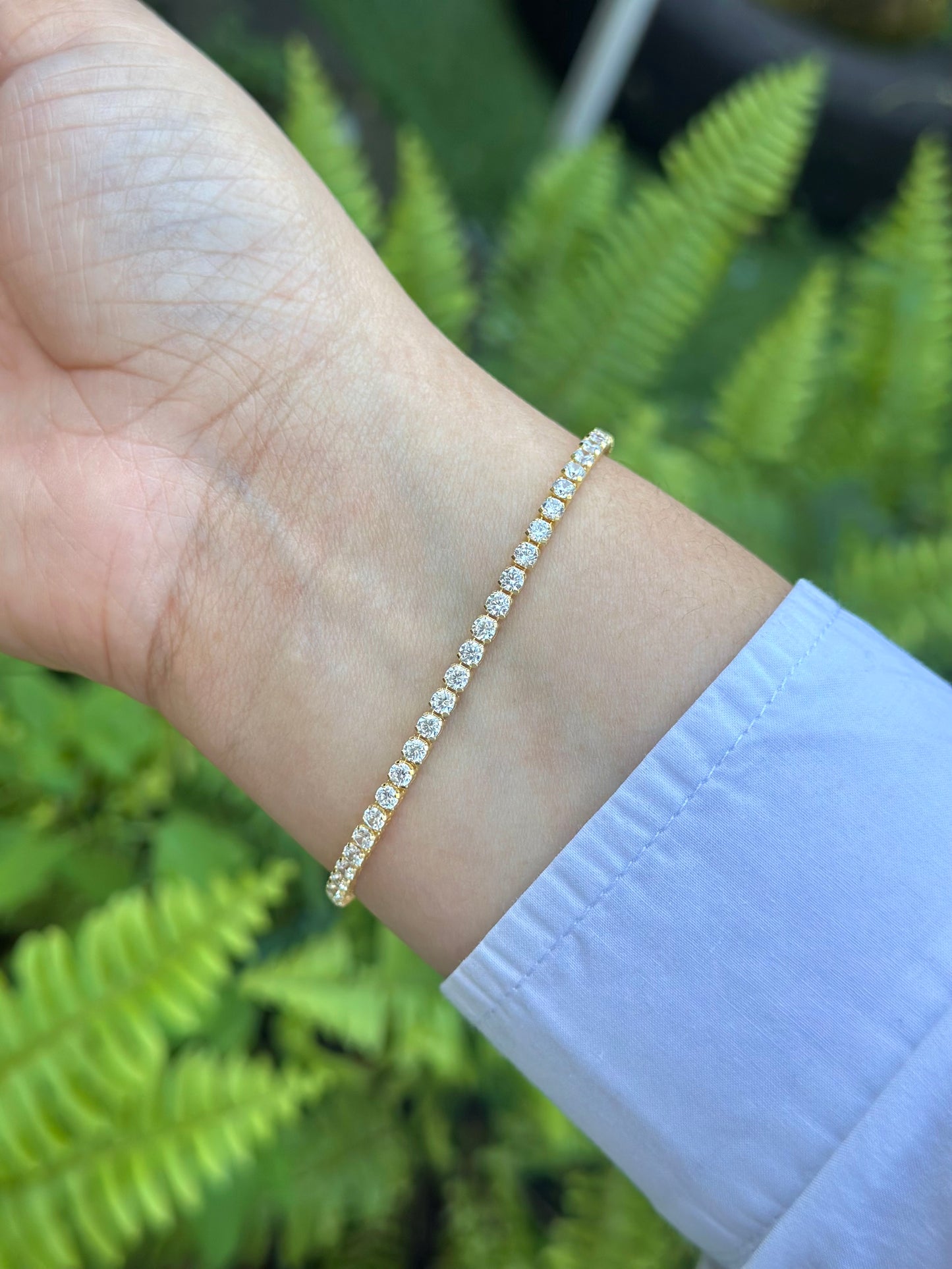 Brazalete Halo Tenis Gold