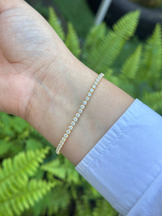 Brazalete Halo Tenis Gold