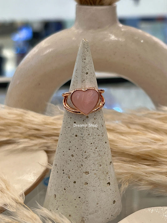 Anillo Corazón Rosa