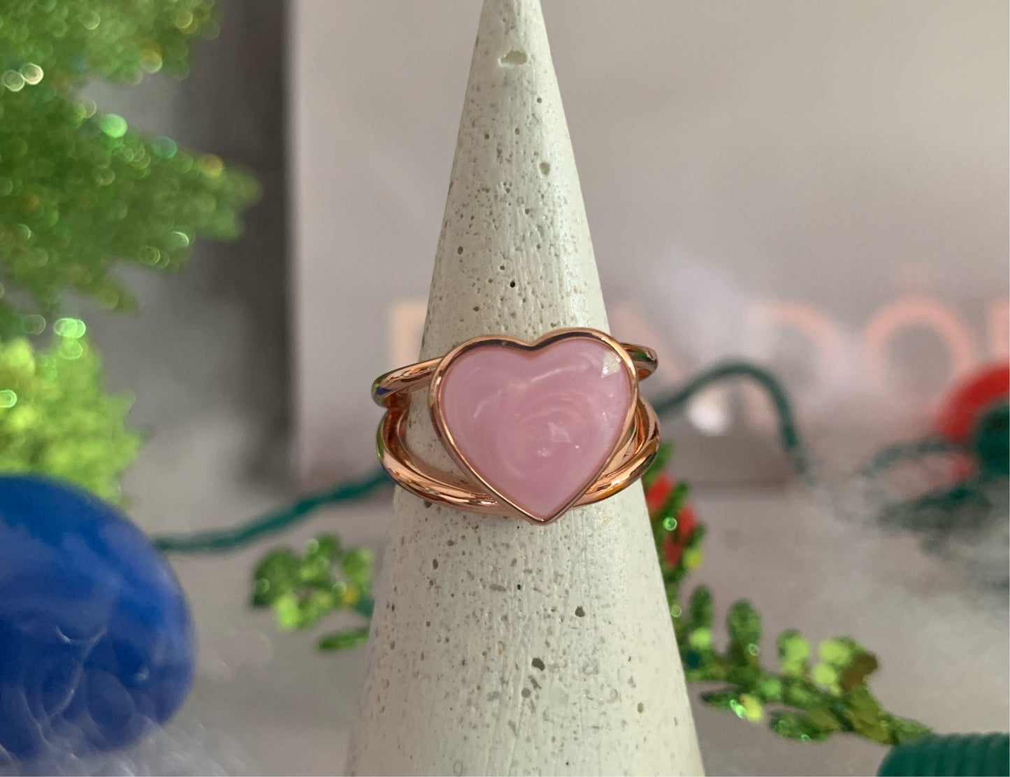 Anillo Corazón Rosa