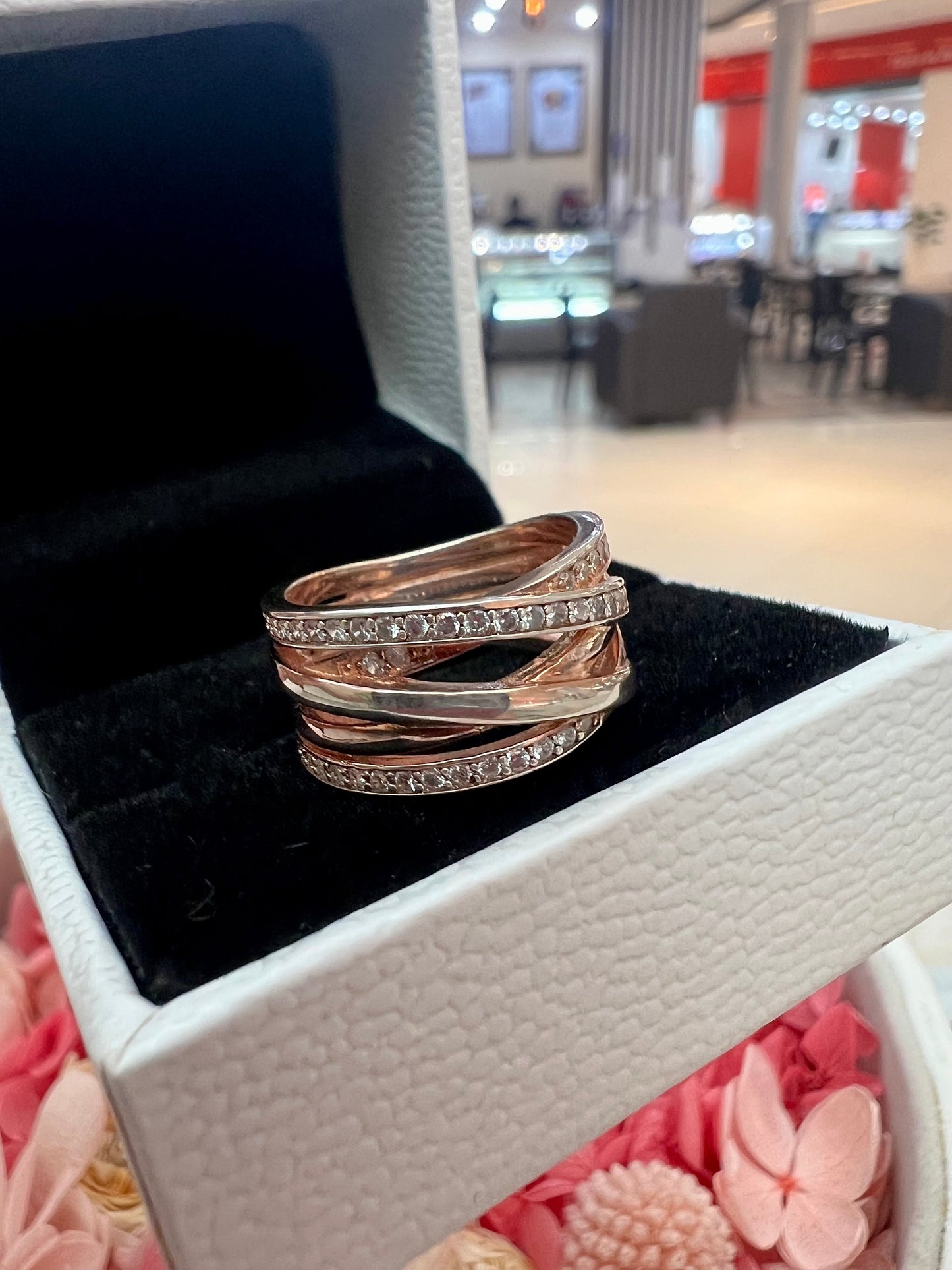 Anillo Entrelazos Rose Gold